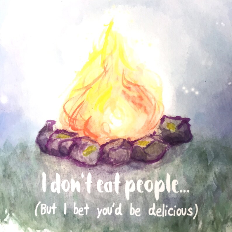 You'd be delicious // Awkward Love Card // Funny BFF Valentine // Awkward Greeting Card // Funny Love// Morbid Humor // Dark Humor image 3