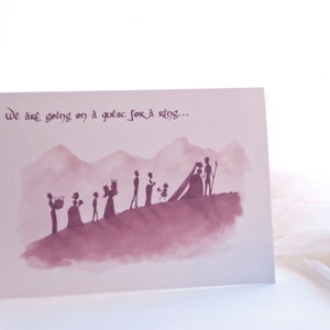 LOTR Wedding Party Cards // Geeky Wedding Cards // Lord of the Rings Theme // Wedding Party Cards // Bridesmaid, Groomsmen, Fellowship Card image 7