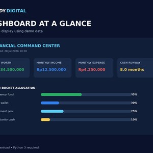 Personal Finance Tracker Python Script, Budget and Expense Tracker, Net Worth Dashboard, Digital Download image 7