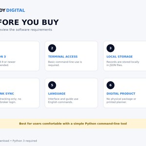 Personal Finance Tracker Python Script, Budget and Expense Tracker, Net Worth Dashboard, Digital Download image 5
