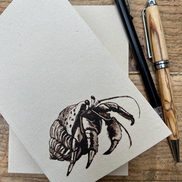 Sketchbook/notebook A6 Hermit Crab design