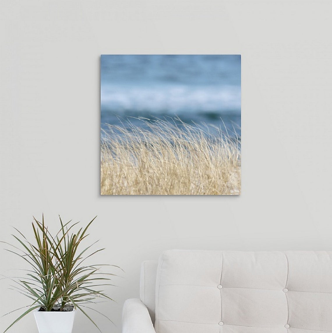 Canvas Wall Art: Beach Grass Photo Beach Grass in the | Etsy