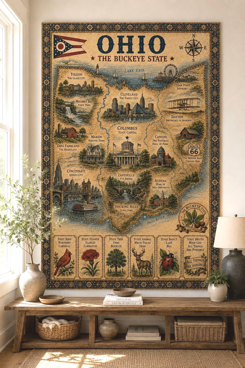 Ohio State Buckeyes Rugs - Etsy