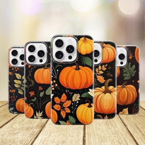 Pumpkin Phone Case Fall Cover for iPhone 17, 17Pro, 16, 15, 14, 13, 12, Samsung S26, S25, S24, S23, S22, A56, Pixel 10A, 10Pro, 9A, 8