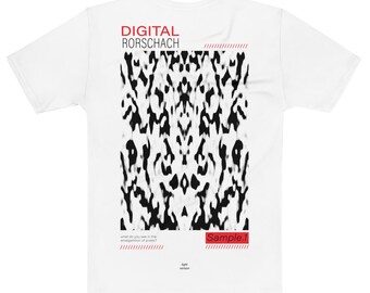 Digitaal Rorschach T-shirt (Rood)