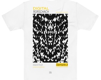 Digitaal Rorschach T-shirt (geel)