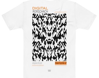 Digitaal Rorschach T-shirt (Oranje)