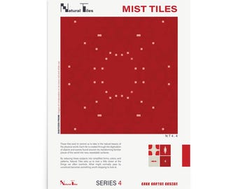Poster met natuurstenen tegels - MIST TILES - NT4.4