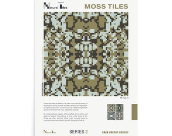 Poster met natuurlijke tegels - MOSTEGELS - NT2.1
