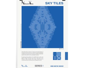 Poster met natuurstenen tegels - SKY TILES - NT1.3