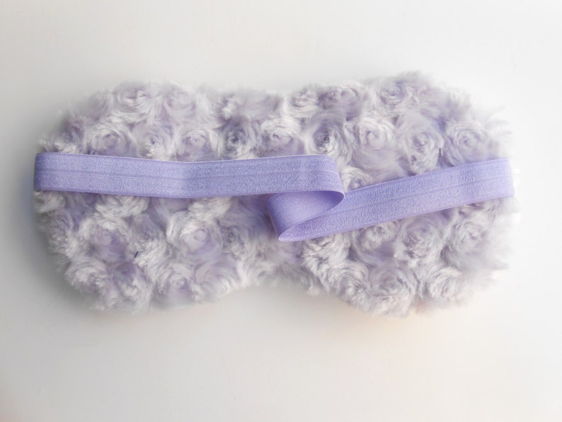Lovely Lavender Minky Sleep Mask Etsy