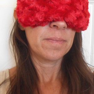 Red Hot Minky Sleep Mask image 5