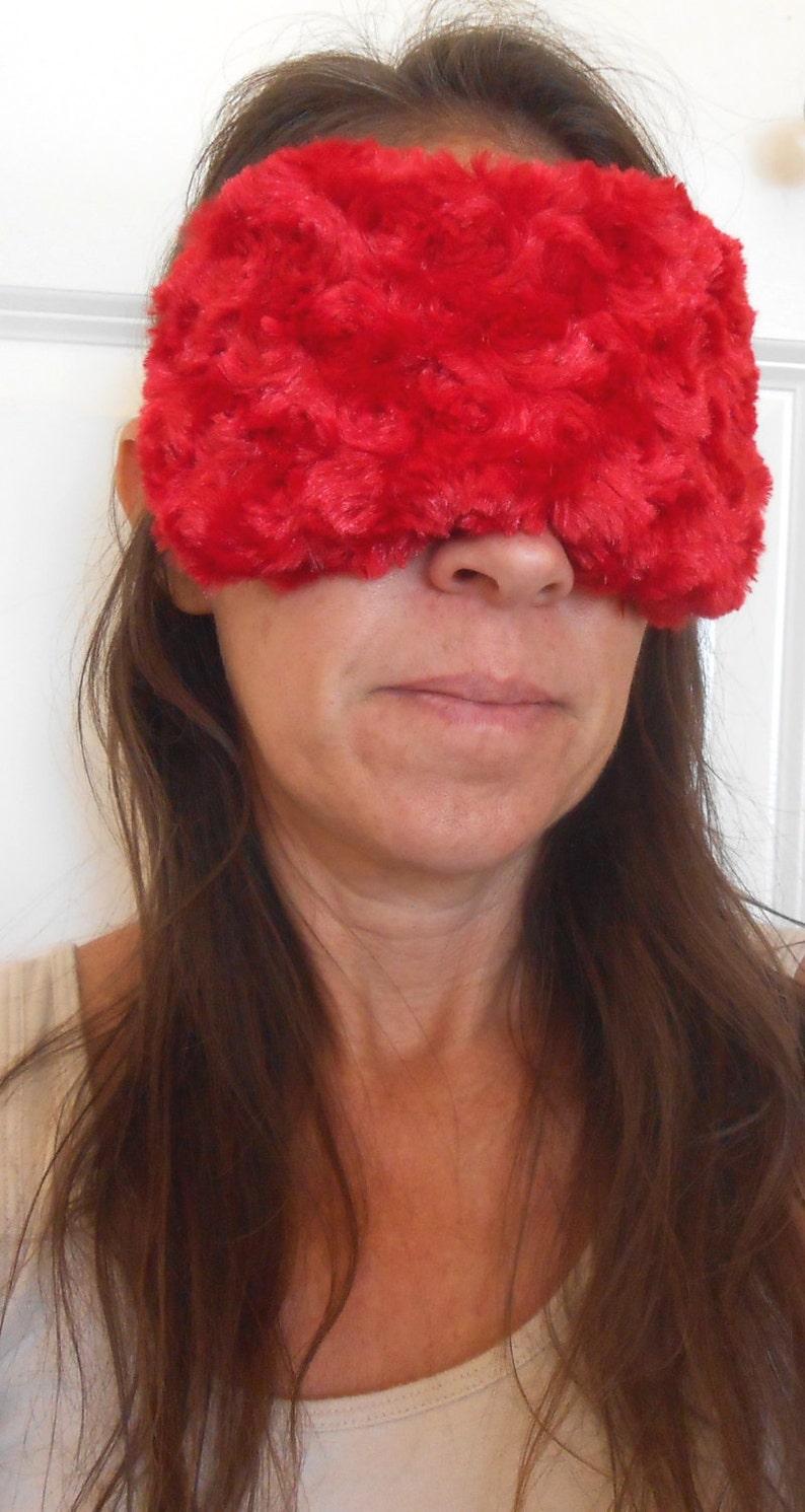 Red Hot Minky Sleep Mask image 5