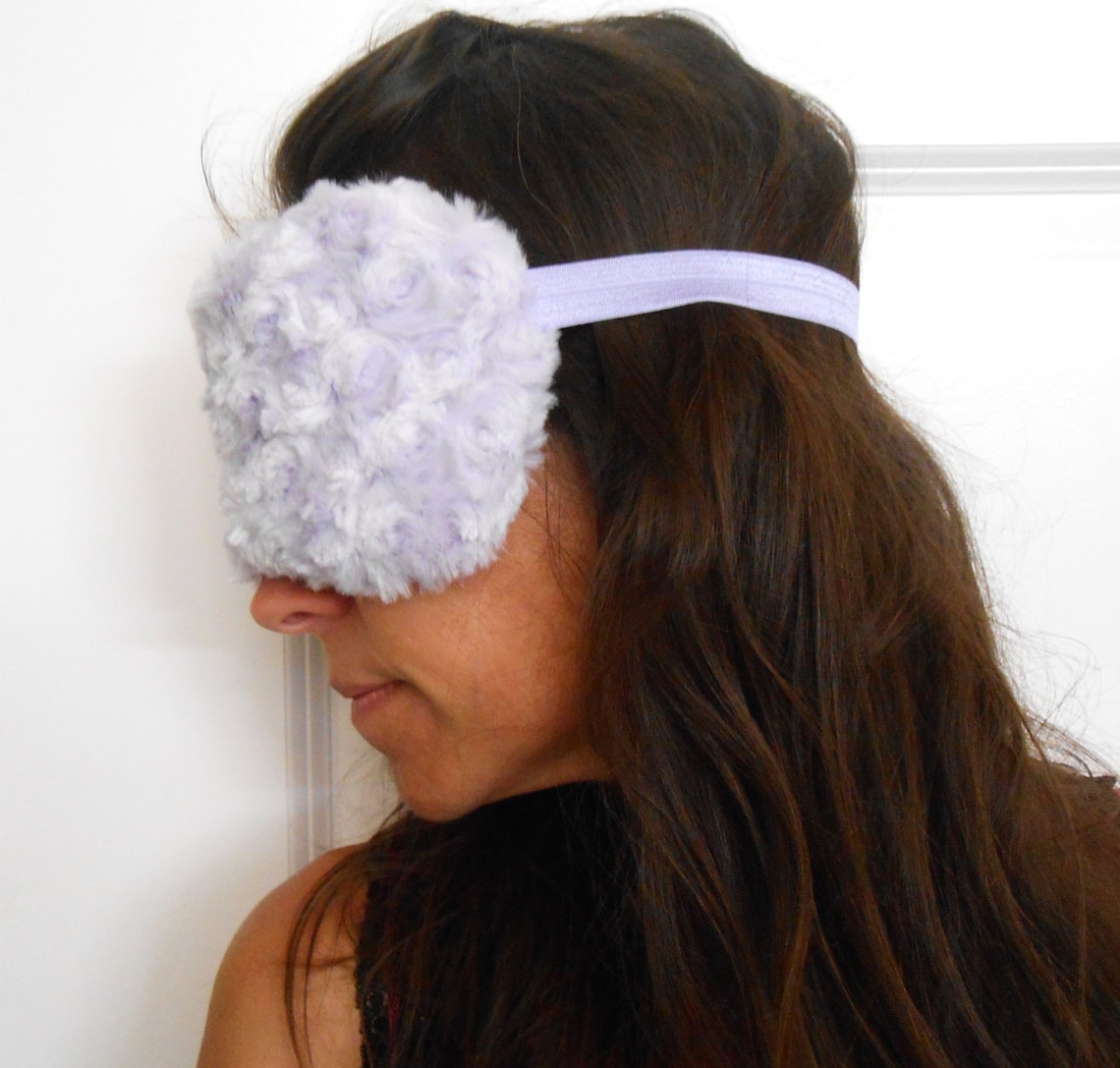 Lovely Lavender Minky Sleep Mask Etsy