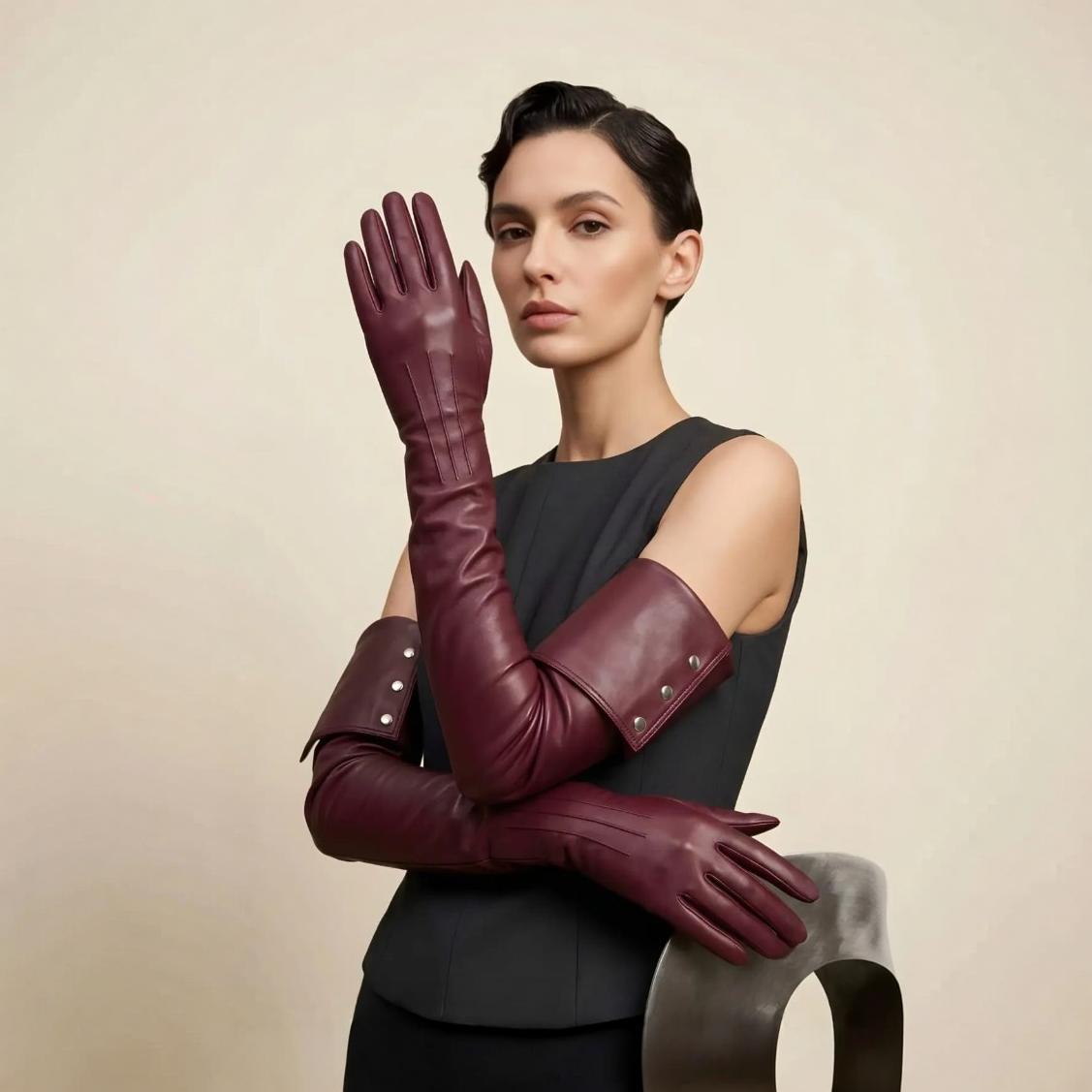 beautiful people バーガンディ ロンググローブ Burgundy gloves - Etsy 日本