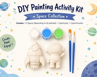 Space Adventure Plaster Painting Kit – Astronaut Birthday Craft