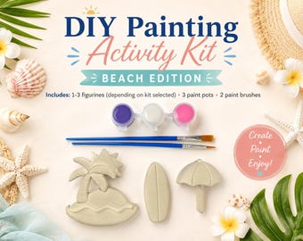 Beach Life Painting Kit,  DIY Craft Activity