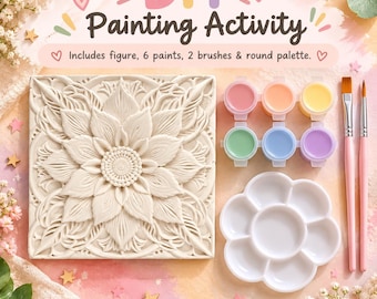 Lotus Flower Floral Mandala Craft Kit