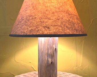 Rustic Cedar Lamp With Shade Included! Proudly Hand-Crafted In The USA! Rustic Log Cabin Lodge Yellowstone Ranch Train Station Decor