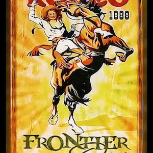 World&#39;s Oldest Rodeo! 8&quot;x12&quot; All Weather Metal Sign! USA Made! Western Cowboy Lodge Barn Rodeo Saloon Farm Cattleman Decor Prescott, Arizona