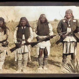 Geronimo! Native American Distressed All Weather 8x12 Metal Sign!  Made In USA!  Log Cabin Decor Medicine Man Indian Chief Warrior Lodge