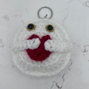 I Love You To The Moon & Back Crochet Keychain