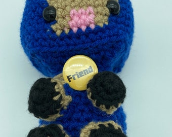 MCYT Blue Sheep Friend Crochet Plush Exclusive Akaniuwu FRIEND Pin Etsy