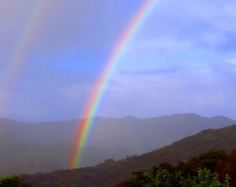 Double Rainbow by Catherine Roché, California Landscape Photography, Rainbow Photography, Spring Nature Photography, Rainy Day, Fine Art
