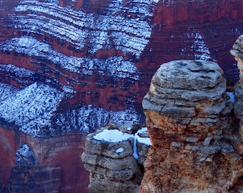 Twilight in the Canyon by Catherine Roché, Winter Grand Canyon Photography, Arizona Landscape Photography, Winter Desert Landscape, Fine Art