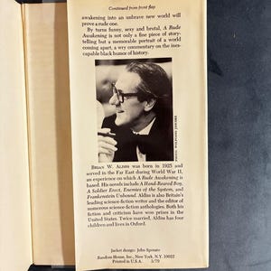 Un duro despertar, de Brian W. Aldiss, 1978. Primera edición, primera impresión. Casi perfecto/Muy buen estado. imagen 6