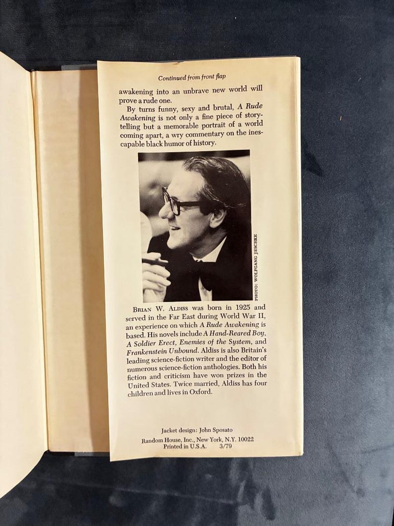 Un duro despertar, de Brian W. Aldiss, 1978. Primera edición, primera impresión. Casi perfecto/Muy buen estado. imagen 6
