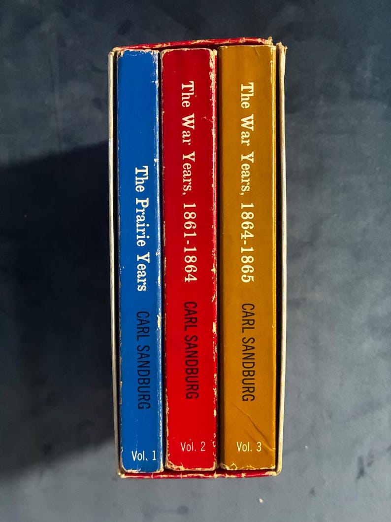 Abraham Lincoln: The Prairie Years and The War Years by Carl Sandburg 1960 Dell Publishing image 3