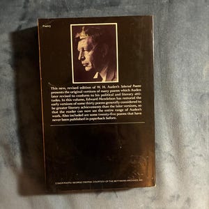 Selected Poems by W. H. Auden First Edition First Printing Very Good image 2