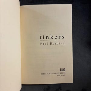 Tinkers by Paul Harding First Edition First Printing Near Fine Paperback image 4