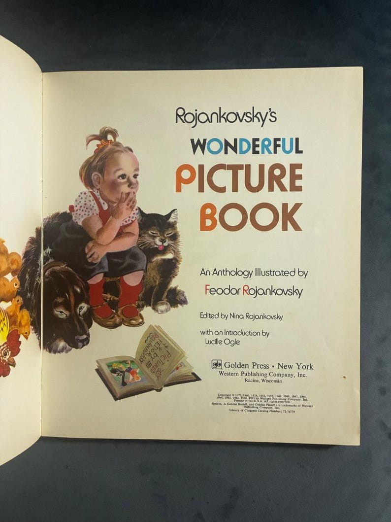 Rojankovsky's Wonderful Picture Book by Feodor Rojankovsky (illustrator); edited by Nina Rojankovsky 1972 First Edition First Printing image 1