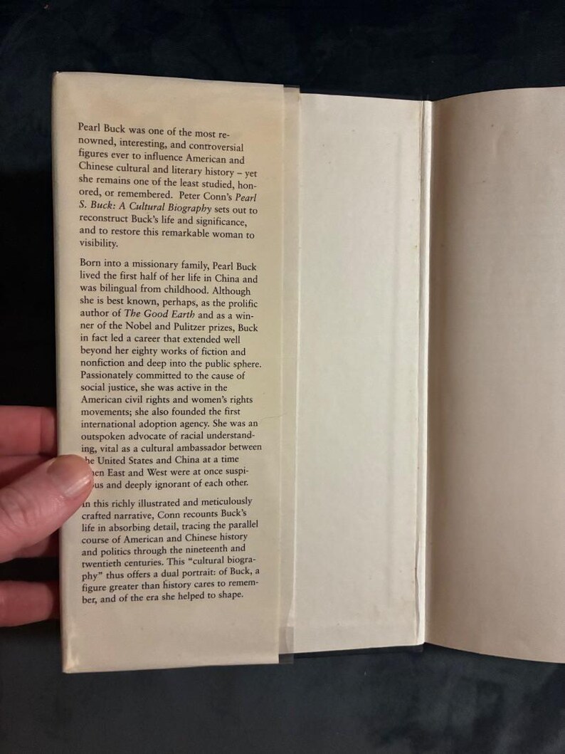 Pearl S. Buck: A Cultural Biography by Peter Conn 1996 First Edition First Printing Ex-library/Good Hardcover image 2