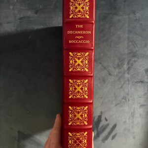 Dekameron Giovanniego Boccaccia Wydanie Easton Press w twardej oprawie zdjęcie 1
