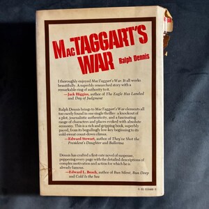 MacTaggart's War by Ralph Dennis 1979 First Edition First Printing Near Fine/Very Good image 7