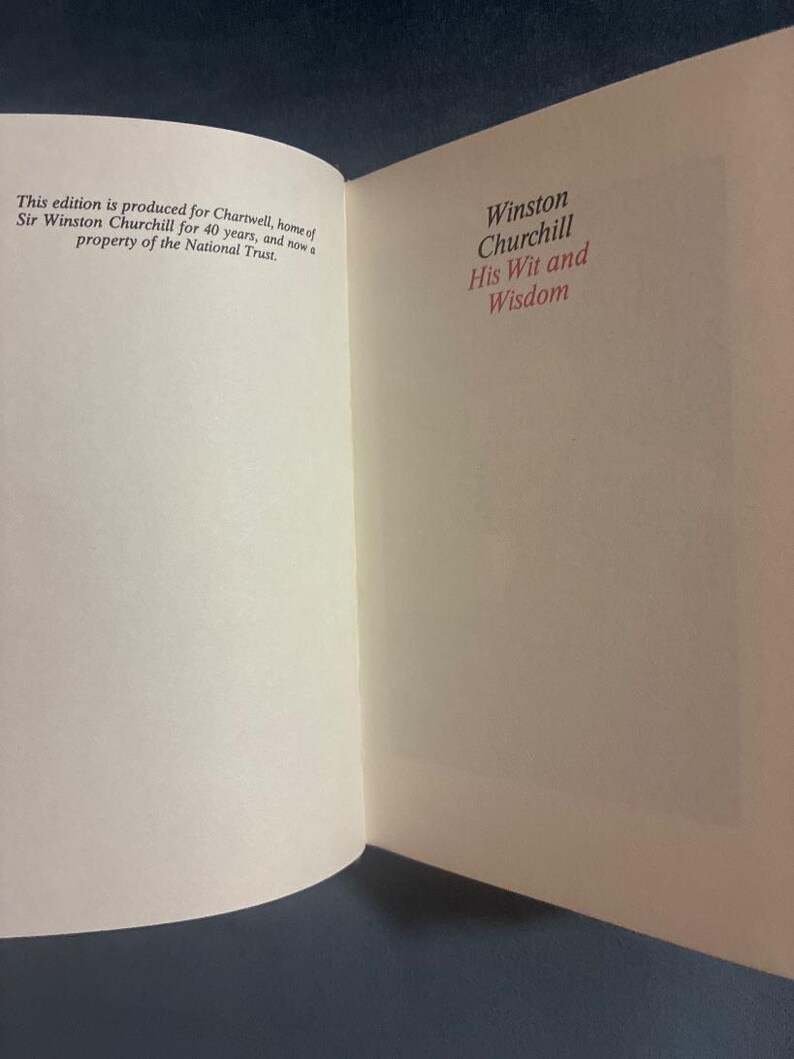 Winston Churchill: His Wit and Wisdom (intro by Jack House) Hyperion Edition Hardcover image 3