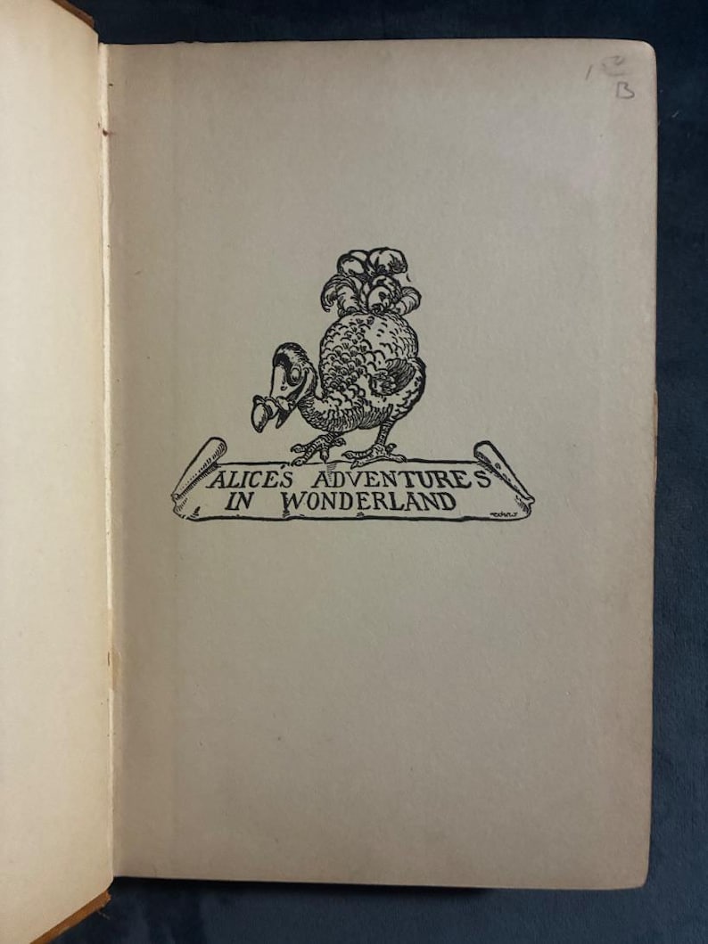 Alice's Adventures in Wonderland by Lewis Carroll 1923 Dodd, Mead and Company Edition Good Hardcover image 5