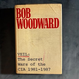 VELO: Las guerras secretas de la CIA 1981-1987 por Bob Woodward 1987 Primera edición Primera impresión Muy buen estado/Buen estado imagen 1