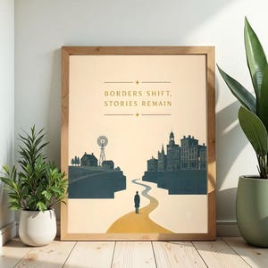 Póster de historias de viajes vintage – Impresión mate para el hogar de estilo americano imagen 3