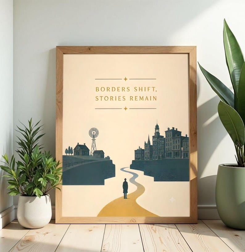 Póster de historias de viajes vintage – Impresión mate para el hogar de estilo americano imagen 3