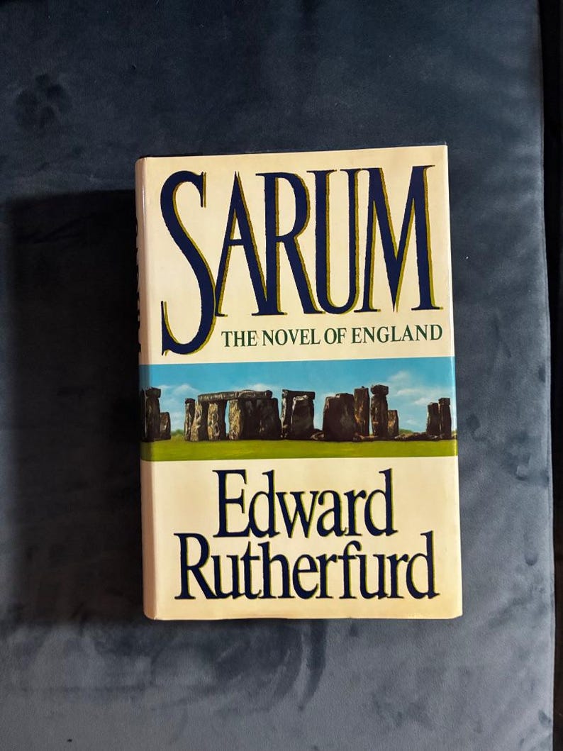 Sarum von Edward Rutherfurd, 1987, Erstausgabe, erster Druck, nahezu neuwertig/nahezu neuwertig Bild 1