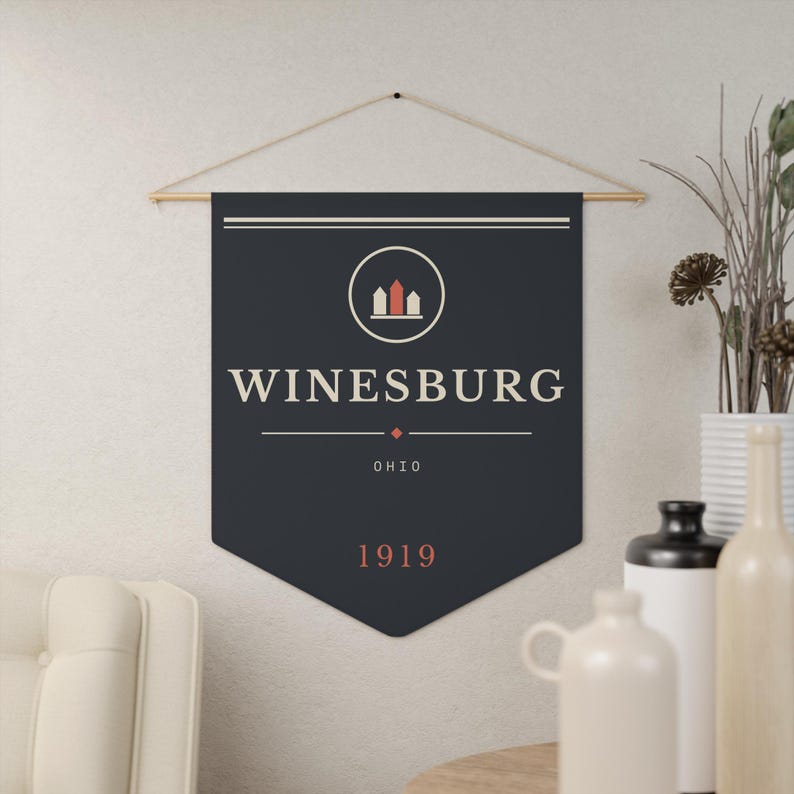 Winesburg Ohio 1919 Literary Pennant – Sherwood Anderson Classic Literature Decor image 12