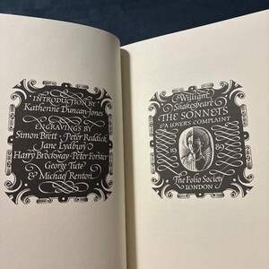 Shakespeare's Sonnets & A Lover's Complaint by Folio Society image 4