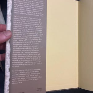 Cassell's Chronology of World History by Hywel Williams (First Edition) image 3