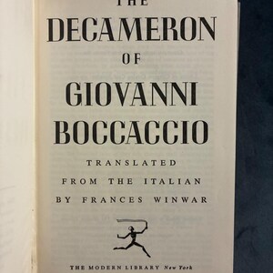 The Decameron by Giovanni Boccaccio 1955 The Modern Library Edition Very Good Hardcover image 5