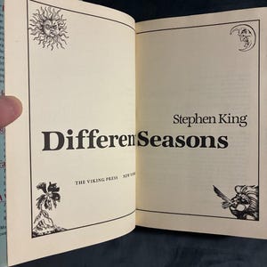 Diferentes estaciones de Stephen King, 1982, primera edición, primera impresión, tapa dura, estado casi perfecto/muy bueno. imagen 3