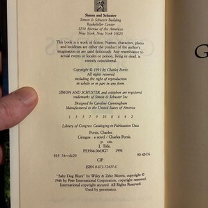 Gringos by Charles Portis 1991 First Edition First Printing Fine/Near Fine Hardcover image 4